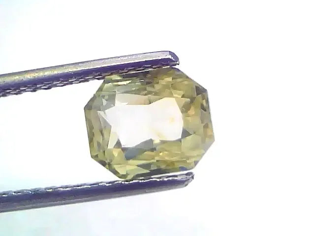 3.17 Ct GII Certified Unheated Untreated Natural Ceylon Yellow Sapphire - Venus Gems