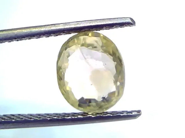 3.19 Ct Unheated Untreated Natural Ceylon Yellow Sapphire Gems - Venus Gems