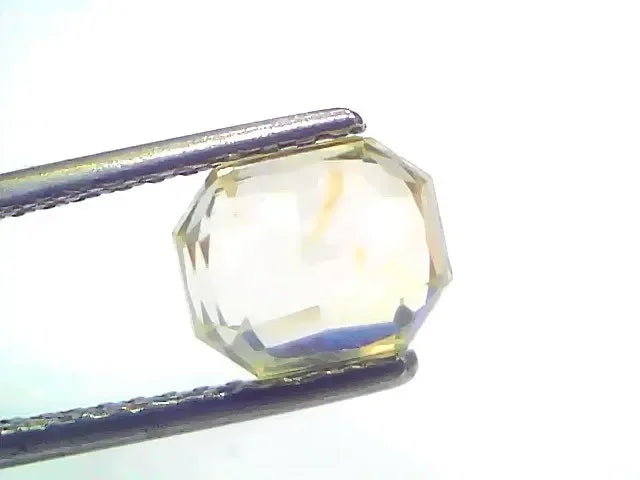 3.17 Ct GII Certified Unheated Untreated Natural Ceylon Yellow Sapphire - Venus Gems