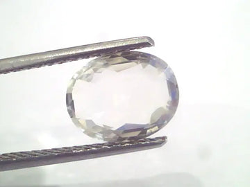 3.18 Ct Unheated Untreated Natural White Sapphire Gemstones