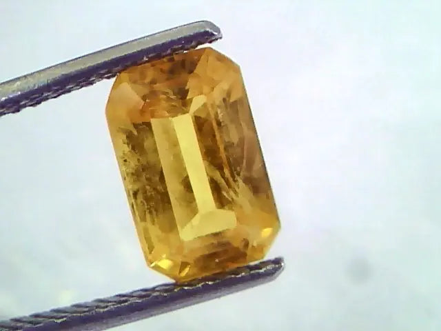 3.20 Ct Natural Yellow Sapphire Pukhraj Jupiter Gemstone(Heated)