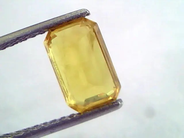 3.20 Ct Natural Yellow Sapphire Pukhraj Jupiter Gemstone(Heated)
