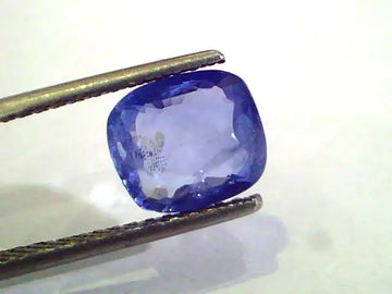 3.19 Ct Unheated Untreated Natural Ceylon Blue Sapphire Neelam Gems
