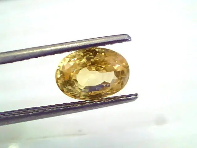 3.20 Ct 5.3 Ratti Unheated Untreated Natural Ceylon Yellow Sapphire