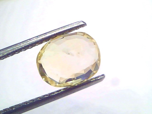 3.19 Ct IGI Certified Unheated Natural Ceylon Yellow Sapphire Pukhraj – 3.50 Ratti