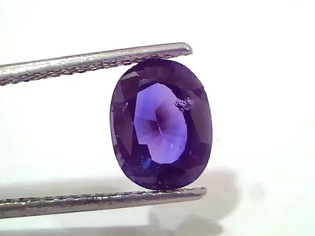 3.20 Ct GII Certified Unheated Untreated Natural Ceylon Deep Blue Sapphire - Venus Gems