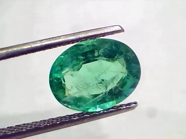 3.20 Ct GII Certified Untreated Natural Zambian Emerald Gems AA - Venus Gems