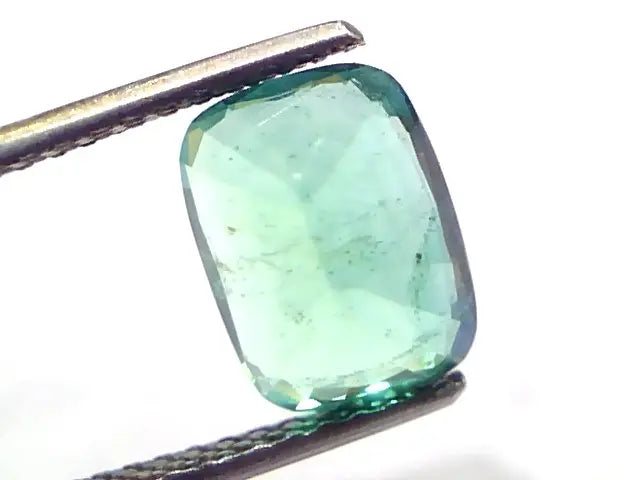3.20 Ct Untreated Natural Zambian Emerald Gemstone Panna Gems AAAAA