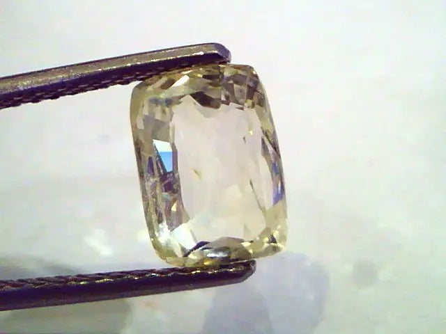 3.26 Ct Unheated Untreated Natural Ceylon Yellow Sapphire Pukhraj