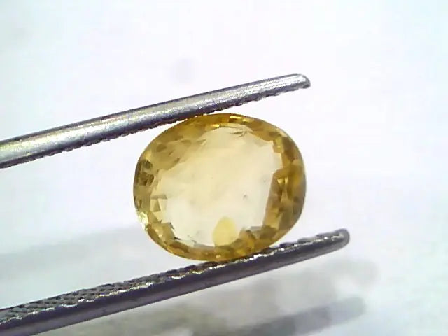 3.23 Ct Unheated Untreated Natural Ceylon Yellow Sapphire Gems
