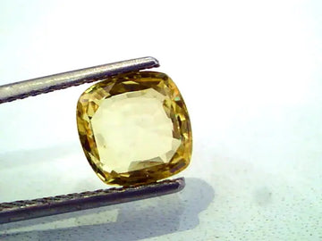 3.14 Ct Unheated Untreated Natural Ceylon Yellow Sapphire AAA