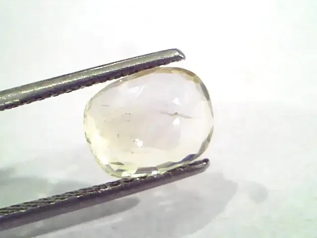 3.25 Ct Unheated Untreated Natural Ceylon Yellow Sapphire Gemstone - Venus Gems