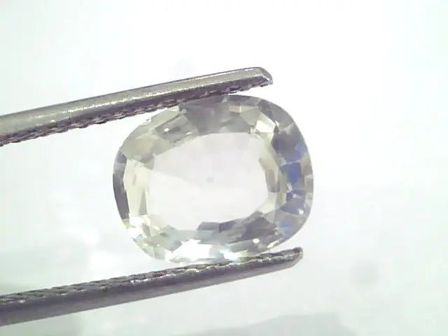 3.21 Ct Unheated Untreated Natural White Sapphire Gemstones
