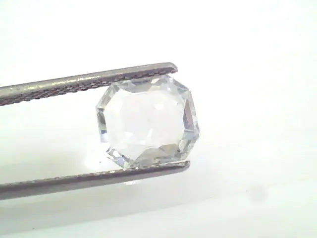 3.22 Ct Unheated Untreated Natural Premium White Sapphire Gemstone