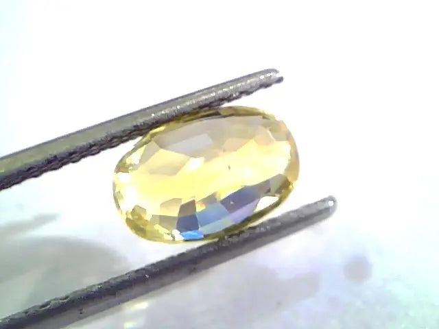 3.22 Ct Unheated Untreated Natural Ceylon Yellow Sapphire/Pukhraj
