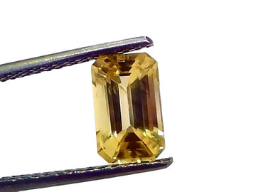 3.21 Ct IGI Certified Unheated Untreated Natural Ceylon Yellow Sapphire AAA