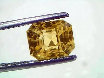3.22 Ct IGI Certified Unheated Untreated Natural Ceylon Yellow Sapphire AAAAA