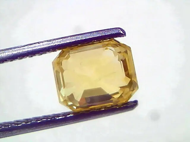 3.22 Ct IGI Certified Unheated Untreated Natural Ceylon Yellow Sapphire AAAAA