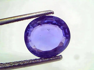 3.23 Ct IGI Certified Unheated Untreated Natural Ceylon Blue Sapphire AA
