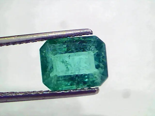 3.24 Ct GII Certified Untreated Natural Zambian Emerald Gemstone