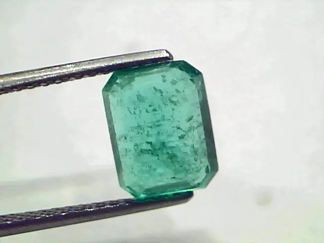 3.24 Ct GII Certified Untreated Natural Zambian Emerald Gemstone