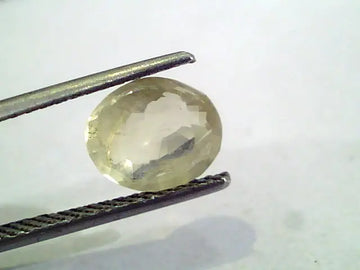 3.25 Ct Unheated Untreated Natural Ceylon Yellow Sapphire Gems