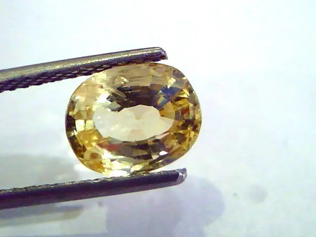 3.24 Ct 5.25 Ratti Unheated Untreated Natural Ceylon Yellow Sapphire