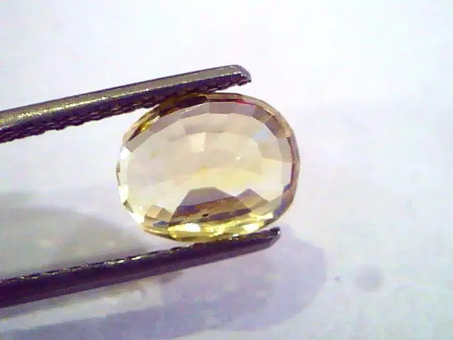 3.24 Ct 5.25 Ratti Unheated Untreated Natural Ceylon Yellow Sapphire