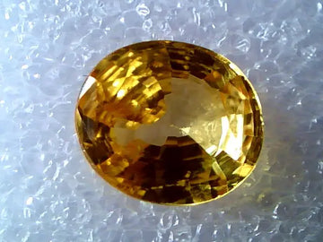 3.29 Ct Untreated Natural Ceylon Yellow Sapphire Gemstone