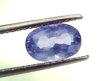 3.29 Ct Unheated Untreated Natural Ceylon Blue Sapphire Neelam Gems