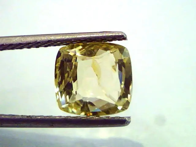 3.25 Ct Unheated Untreted Natural Ceylon Yellow Sapphire/Pukhraj