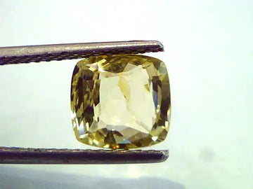 3.25 Ct Unheated Untreted Natural Ceylon Yellow Sapphire/Pukhraj