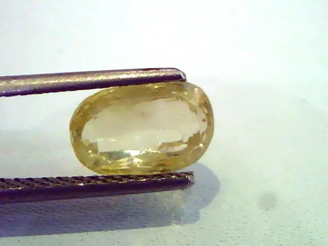 3.25 Ct Unheated Untreated Natural Ceylon Yellow Sapphire