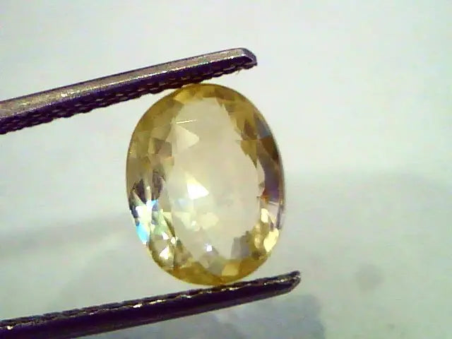 3.25 Ct Unheated Untreated Natural Ceylon Yellow Sapphire AAA