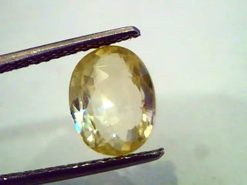 3.25 Ct Unheated Untreated Natural Ceylon Yellow Sapphire AAA