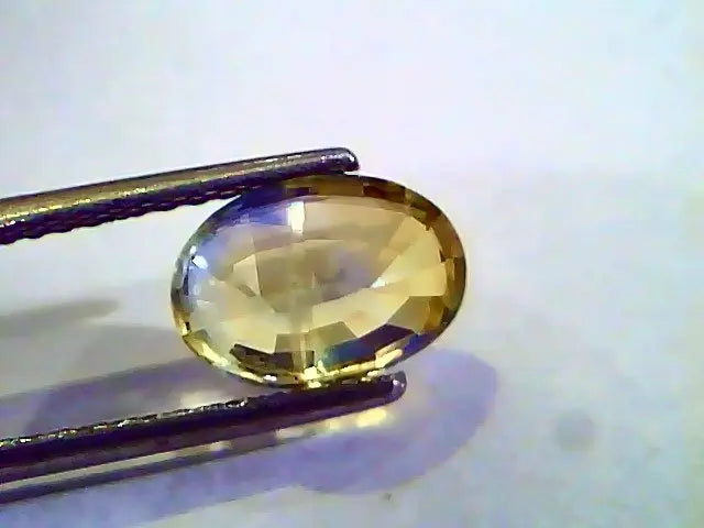3.28 Ct 5.25 Ratti Unheated Yellow+Blue Mix Pitambar Sapphire/ Pukhraj