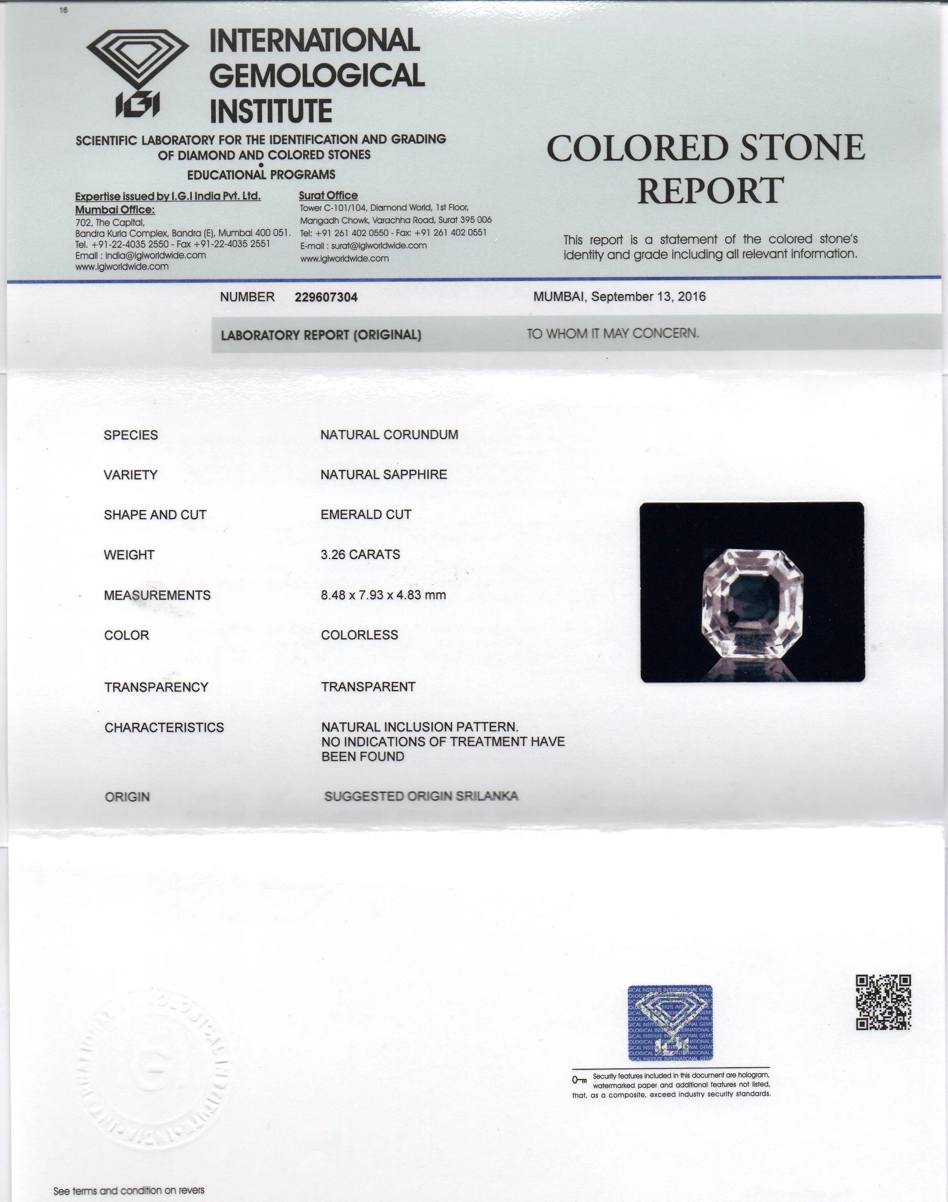 3.26 Ct Unheated Untreated Natural Premium White Sapphire Gems