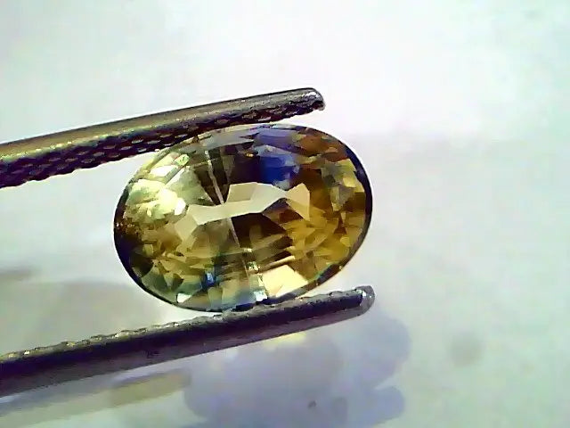 3.28 Ct 5.25 Ratti Unheated Yellow+Blue Mix Pitambar Sapphire/ Pukhraj