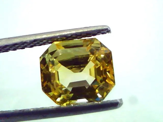 3.27 Ct Top Grade Unheated Natural Ceylon Yellow Sapphire AAAA