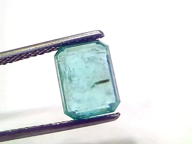 3.28 Ct Certified Untreated Natural Zambian Emerald Panna Gemstone - Venus Gems