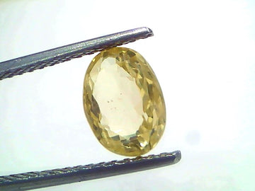 3.27 Ct IGI Certified Unheated Natural Ceylon Yellow Sapphire Pukhraj – 3.59 Ratti