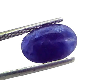 3.29 Ct Certified Unheated Untreated African Blue Sapphire Neelam Stone