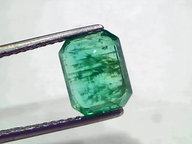 3.29 Ct GII Certified Untreated Natural Zambian Emerald Gemstones