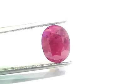 3.32 Ct Certified Unheated Untreated Natural New Burma Ruby - Venus Gems