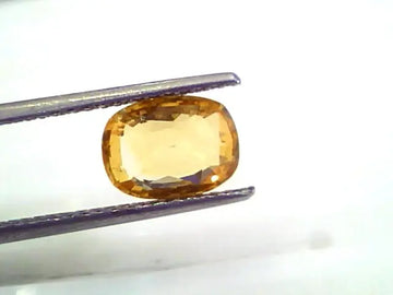 3.31 Ct 5.5 Ratti Unheated Untreated Natural Ceylon Yellow Sapphire