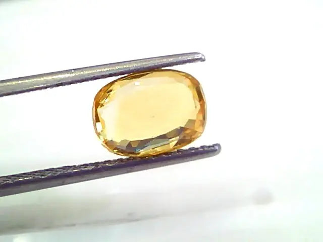 3.31 Ct 5.5 Ratti Unheated Untreated Natural Ceylon Yellow Sapphire