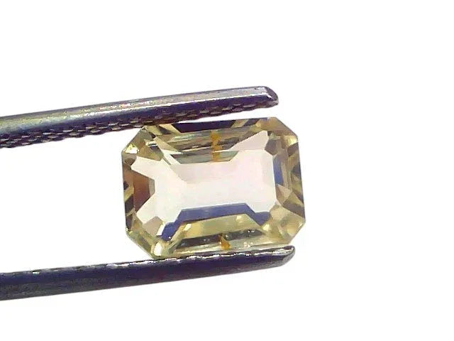 3.29 Ct IGI Certified Unheated Untreated Natural Ceylon Yellow Sapphire - Venus Gems