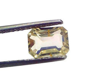 3.29 Ct IGI Certified Unheated Untreated Natural Ceylon Yellow Sapphire - Venus Gems