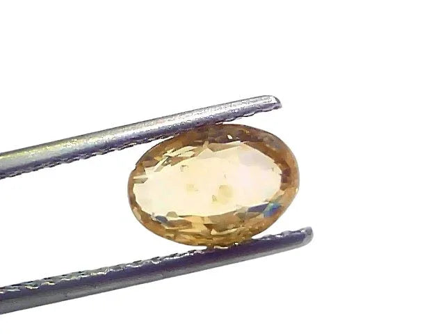 3.29 Ct IGI Certified Unheated Untreated Natural Ceylon Yellow Sapphire - Venus Gems