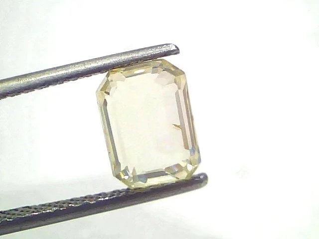 3.29 Ct IGI Certified Unheated Untreated Natural Ceylon Yellow Sapphire - Venus Gems